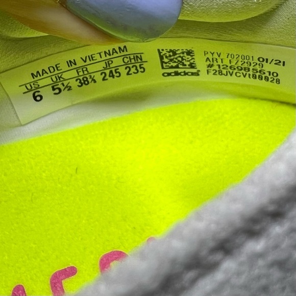 Adidas Ultraboost 21 Sneakers in Solar Yellow Black White - Picture 10 of 10